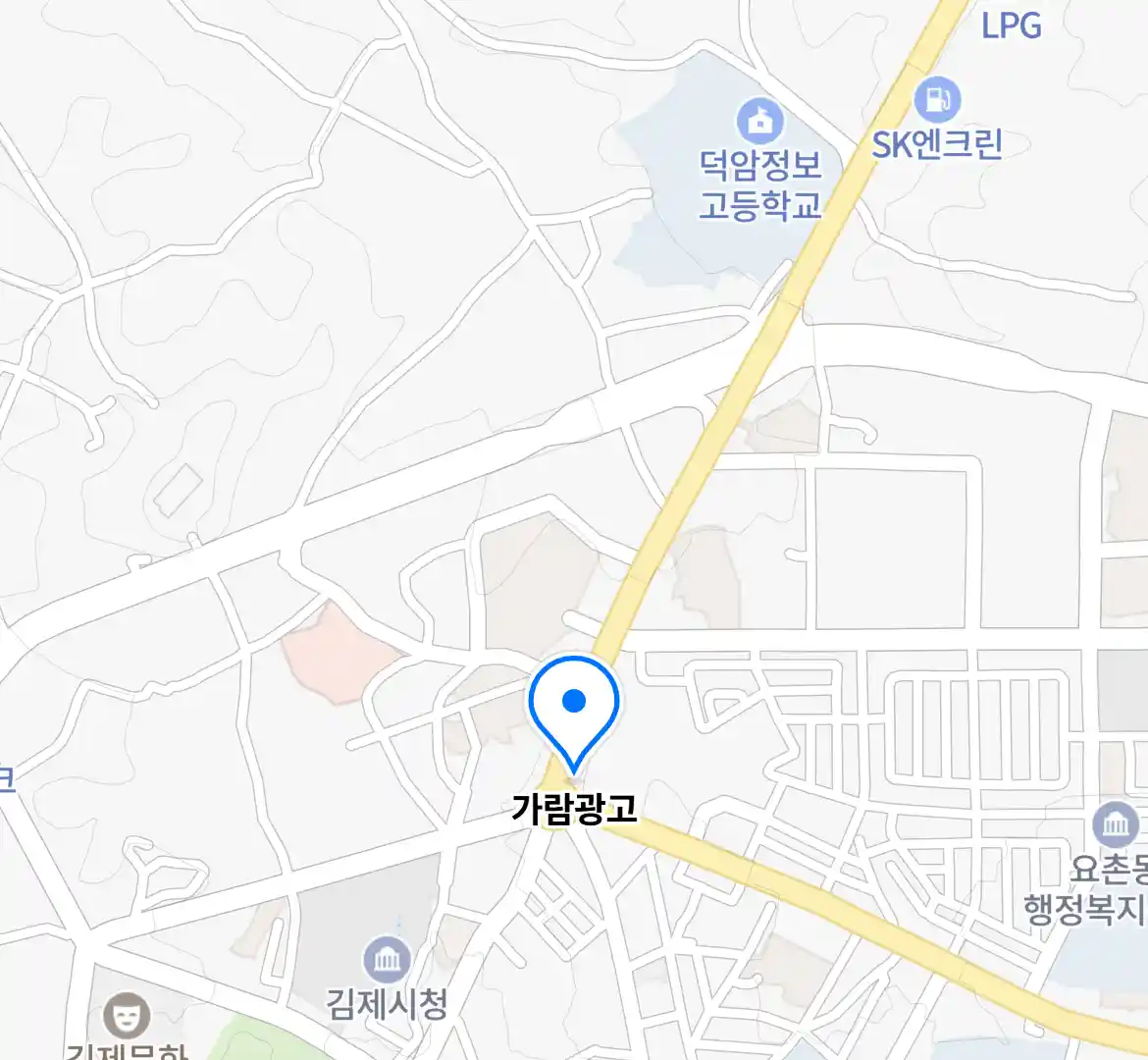 가람광고 위치
