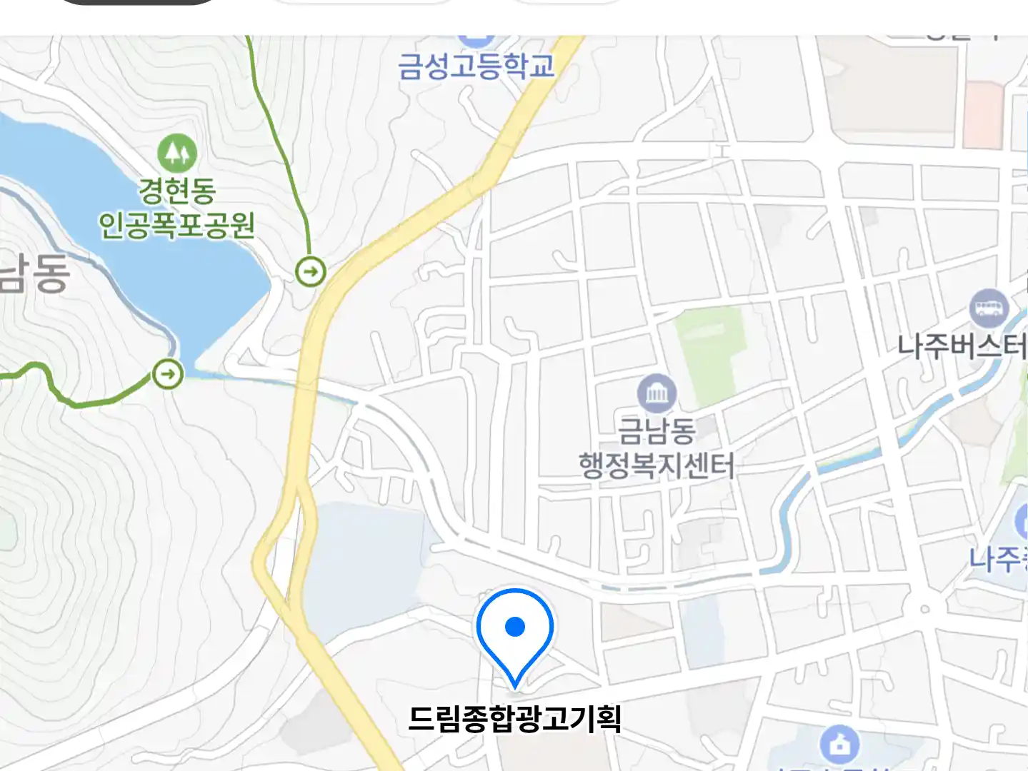 드림종합광고기획 위치