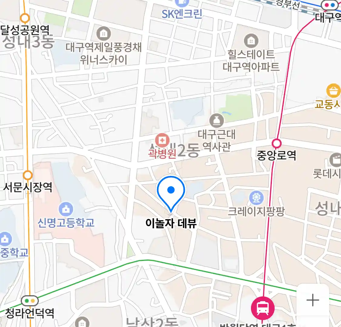 이놀자 데뷰 위치
