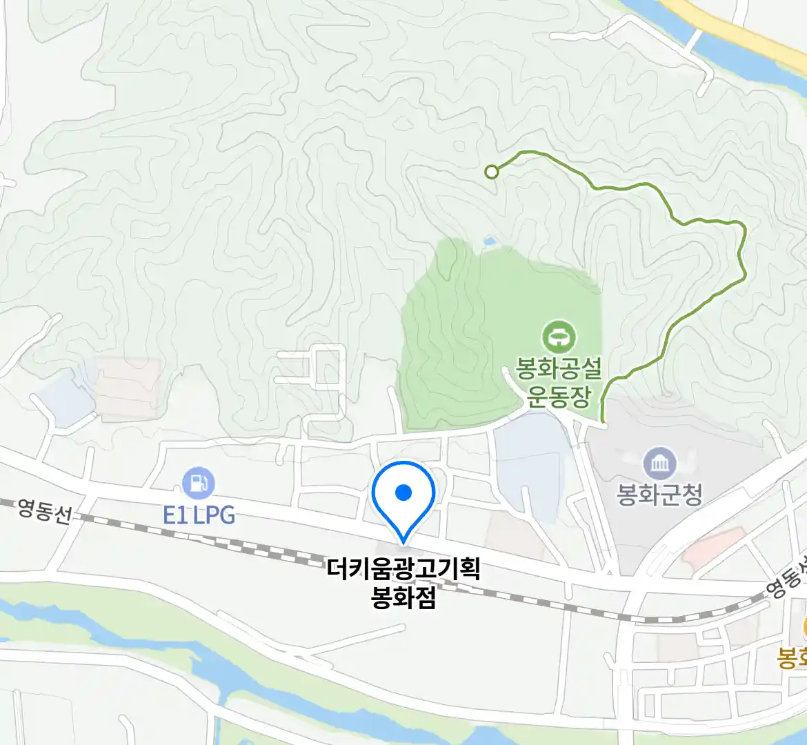 더키움광고기획 봉화점 위치