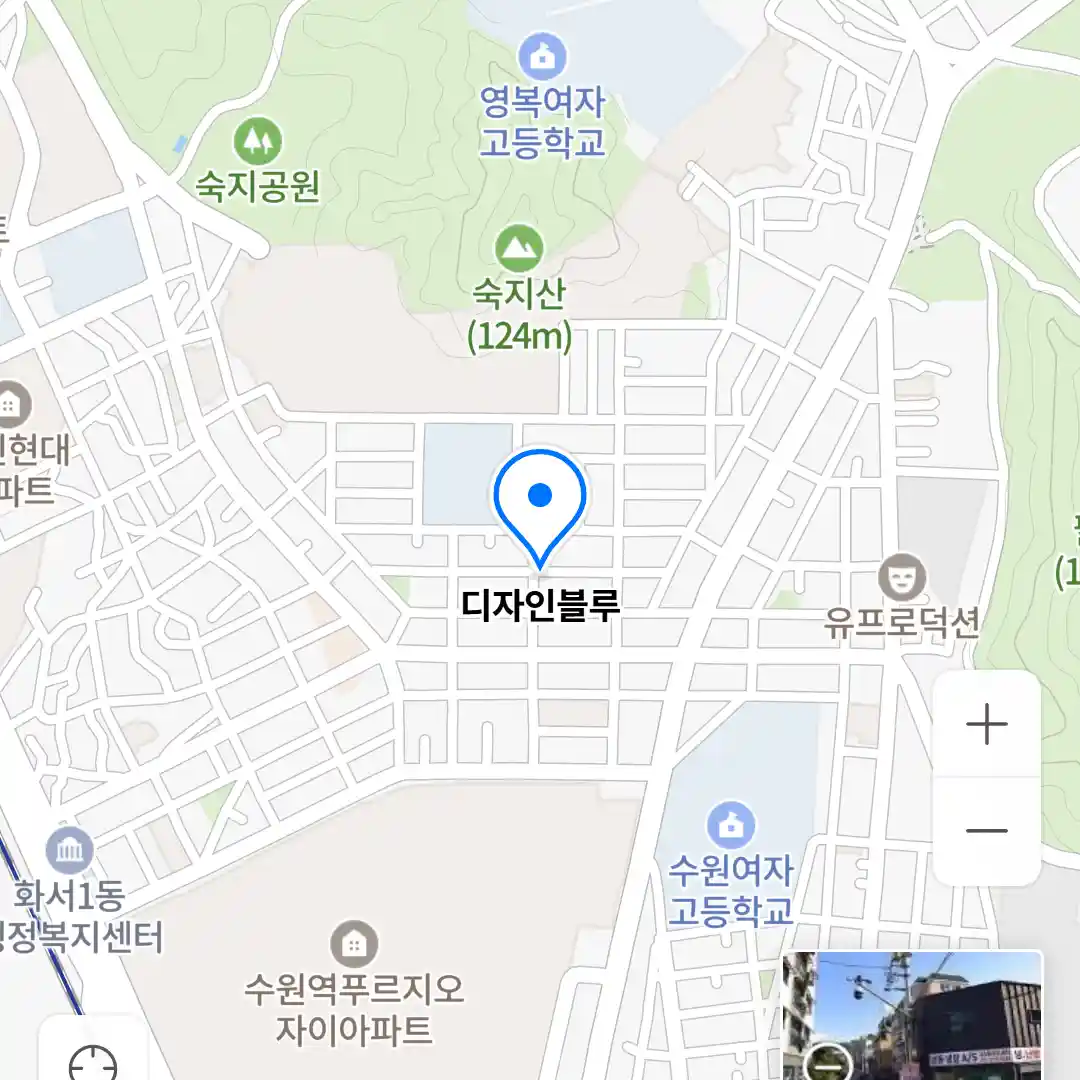 디자인블루 위치