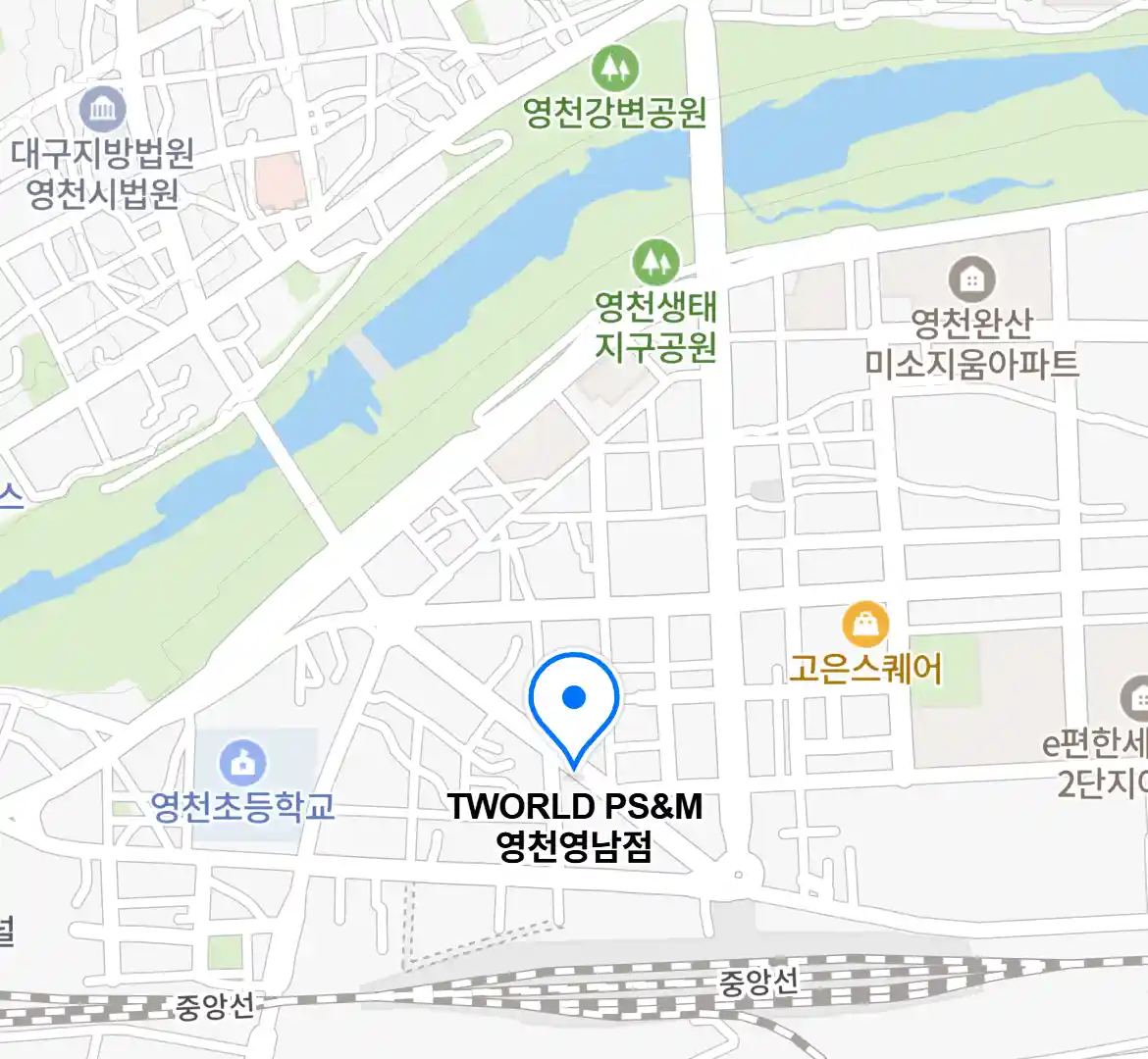TWORLD PS&M 영천영남점 위치
