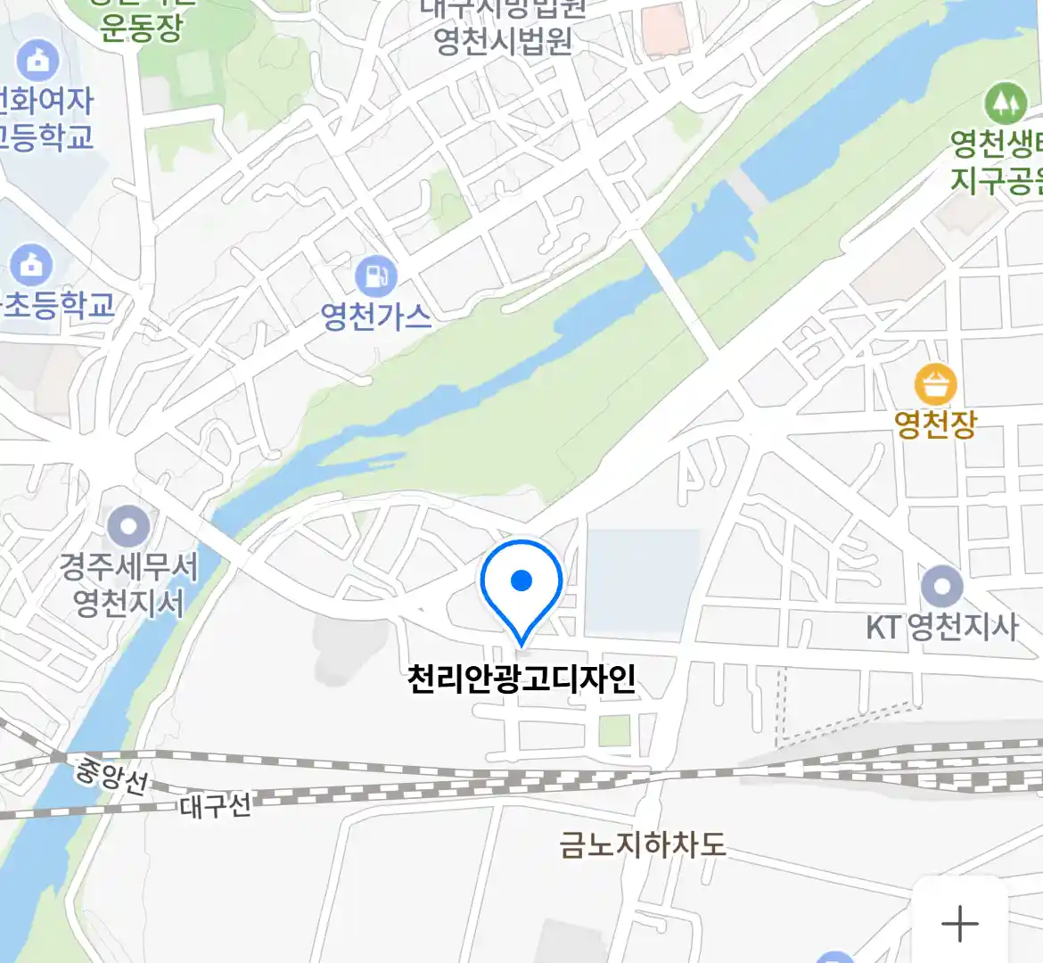 천리안광고디자인 위치