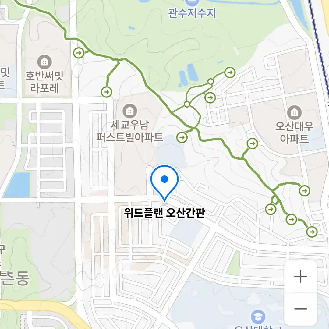 위드플랜 오산간판 위치