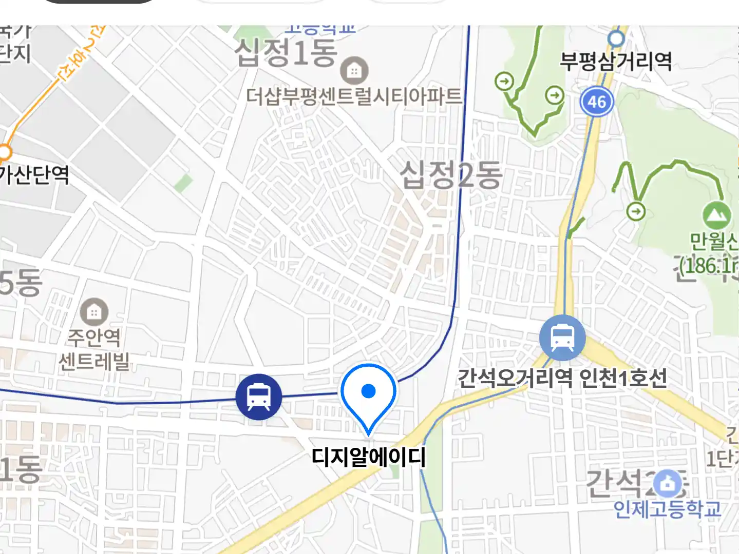 디지알에이디 위치