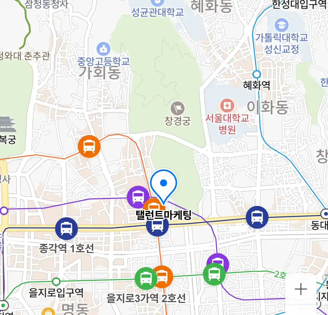 탤런트마케팅 위치