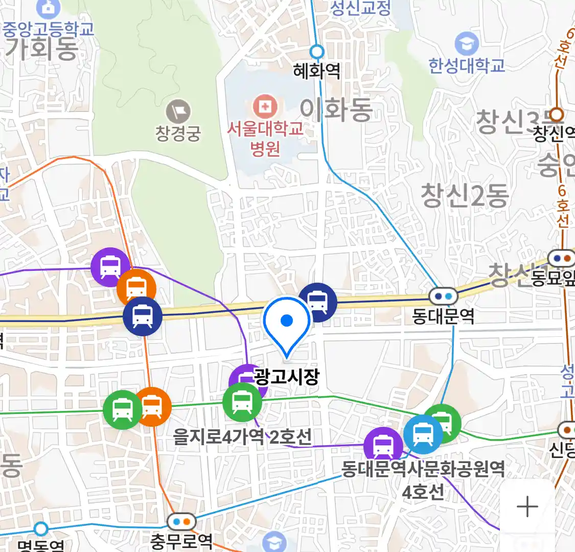 광고시장 위치