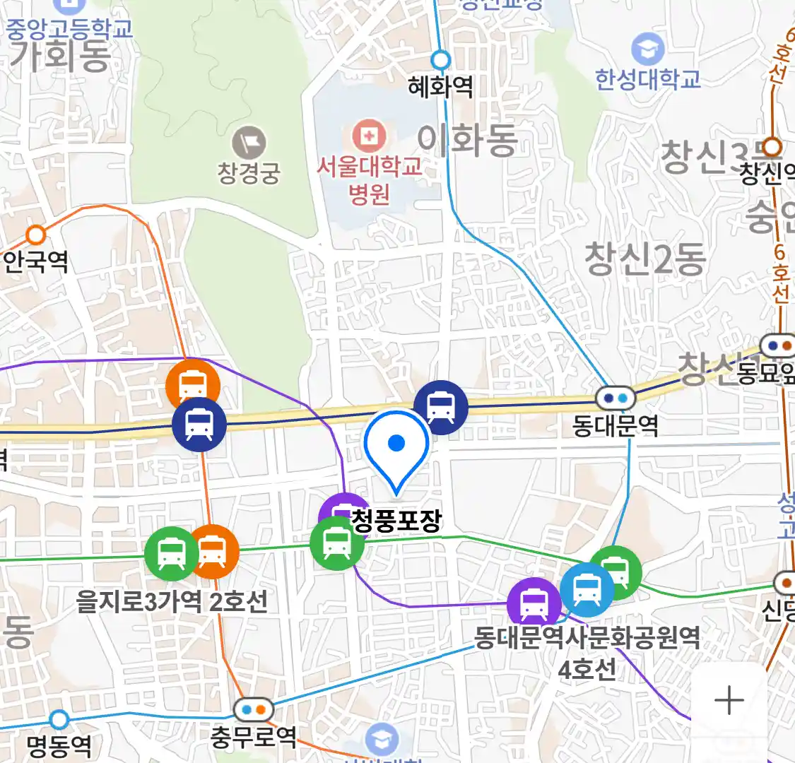 청풍포장 위치