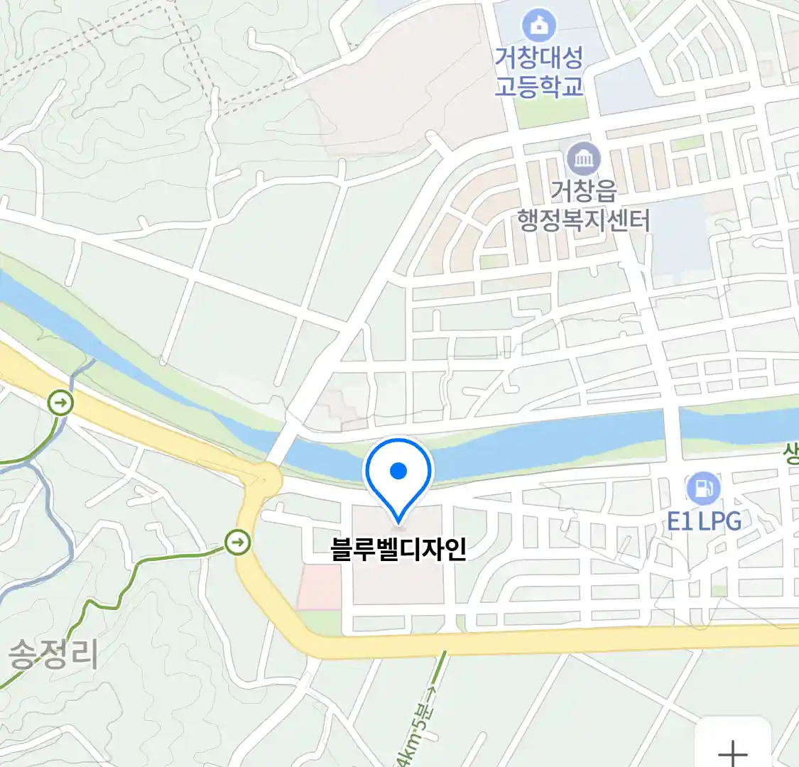블루벨디자인 위치