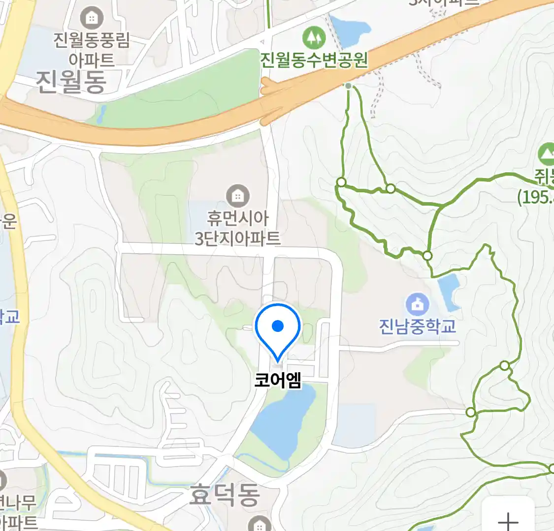 코어엠 위치