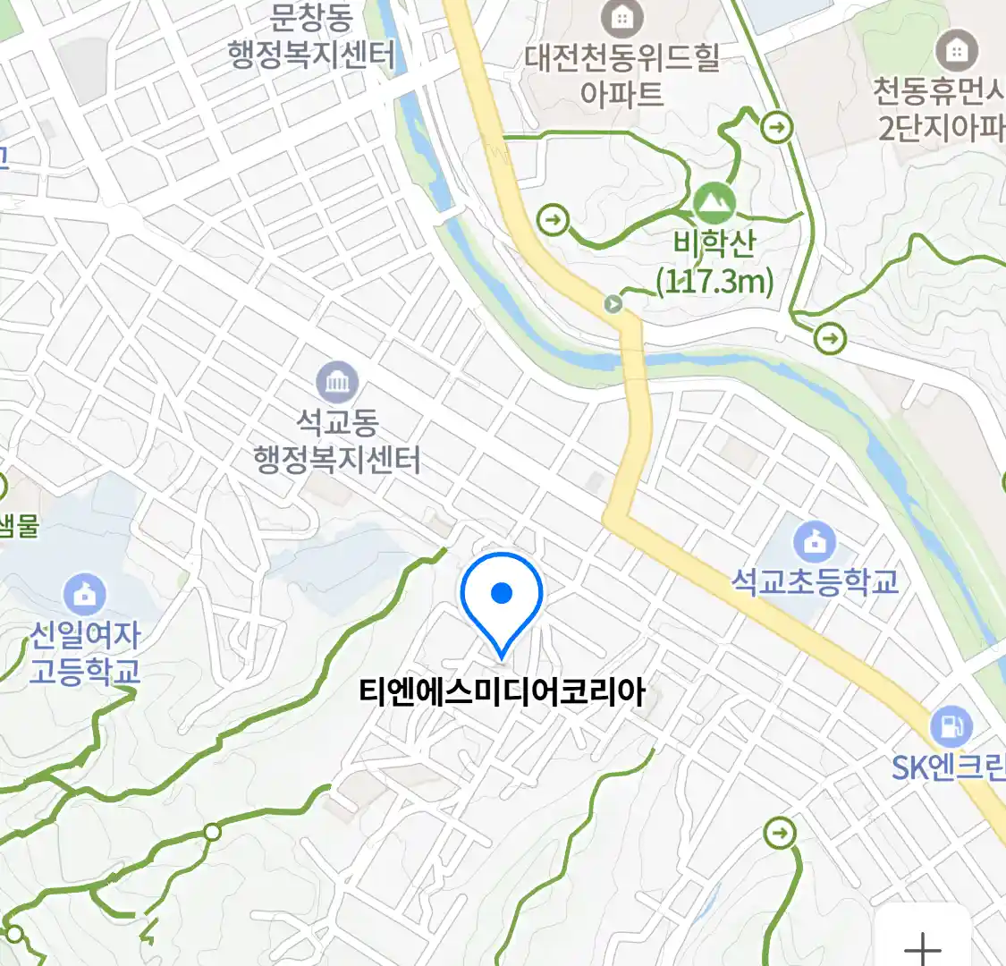 티엔에스미디어코리아 위치