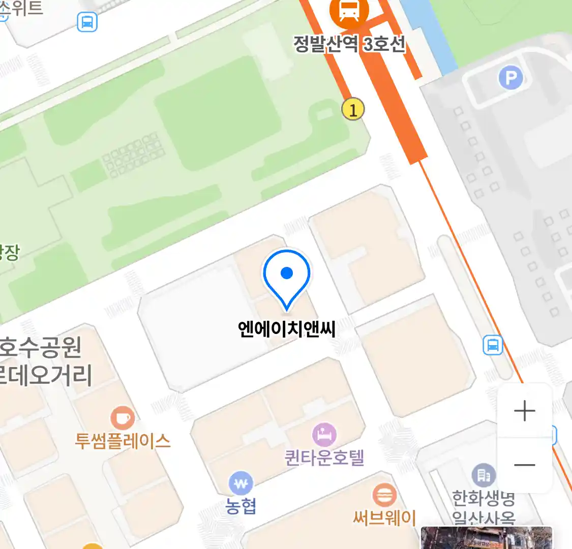 엔에이치앤씨 위치