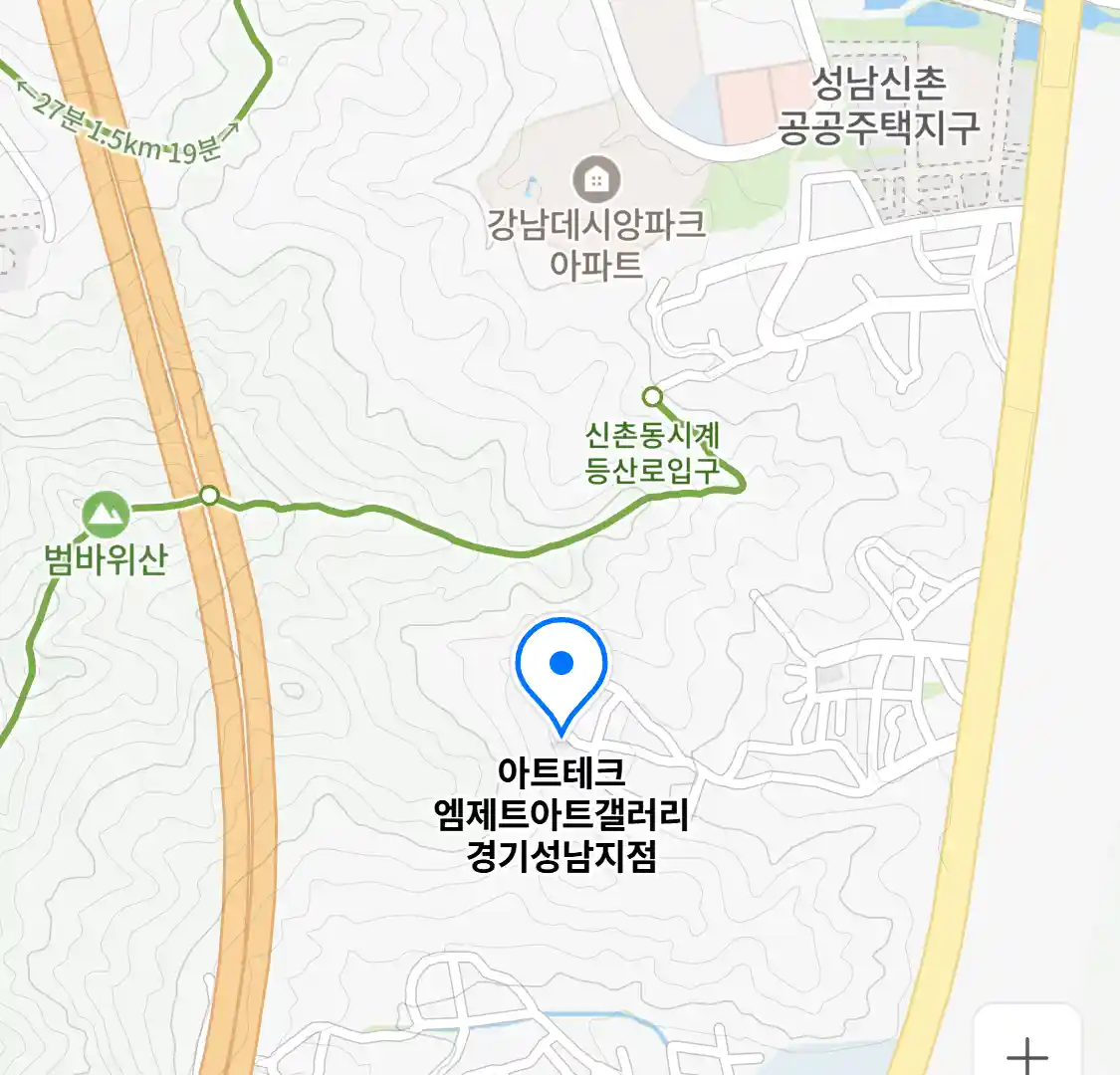 아트테크 엠제트아트갤러리 경기성남지점 위치